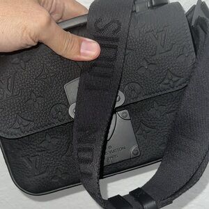 LV saddle bag leather